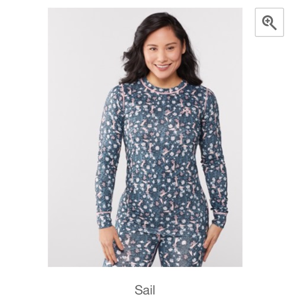 Kari Traa Fryd Long-Sleeve Base Layer Top and Pant Set, size Small